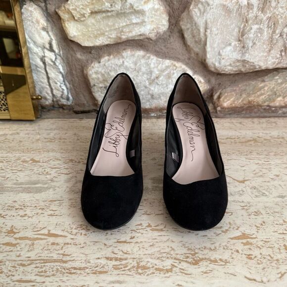 Sam & Libby block heel black pumps  size 8 - Picture 10 of 12